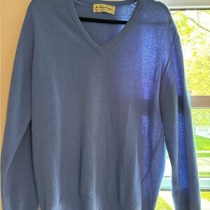 Kappa Blue V-Neck Sweater Soft Knit
